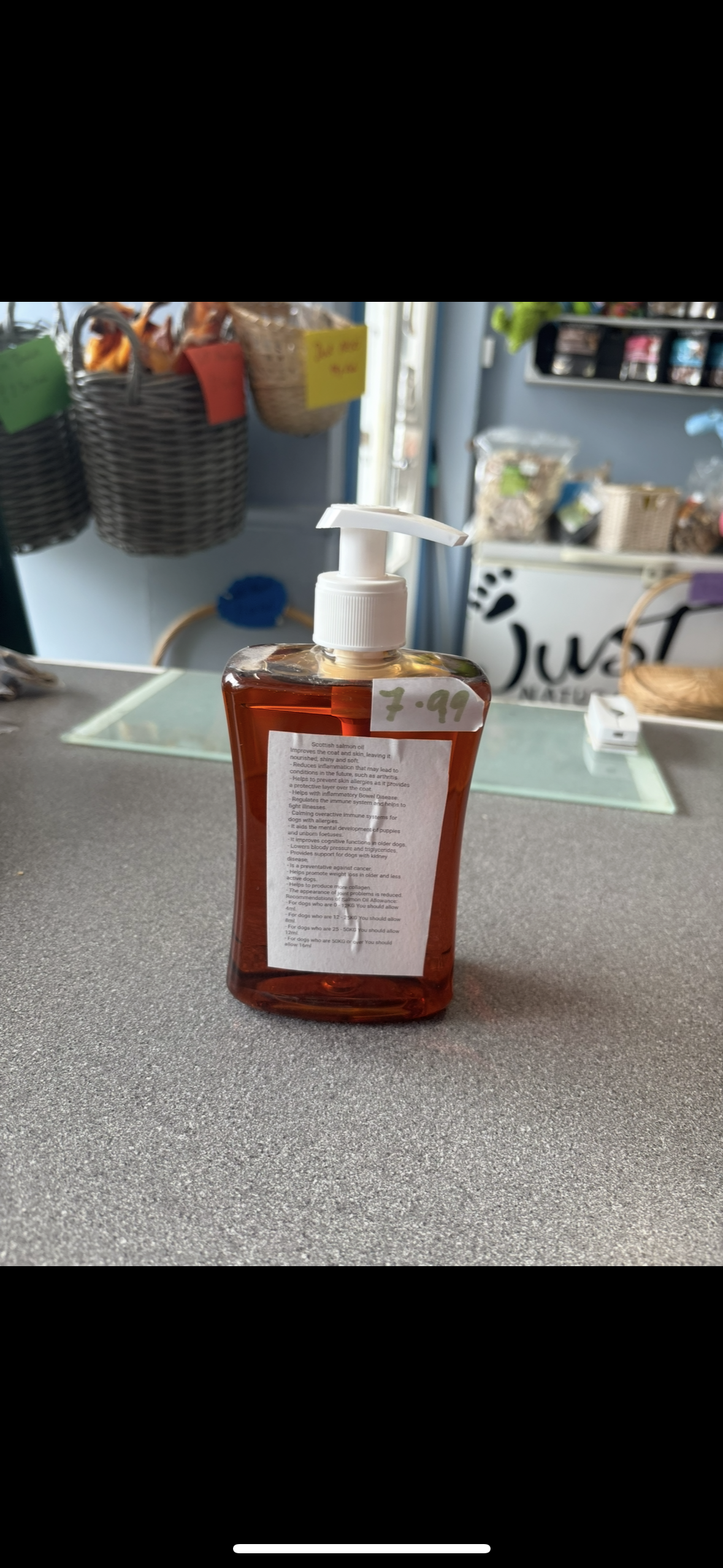 500ml Scottish salmon oil
